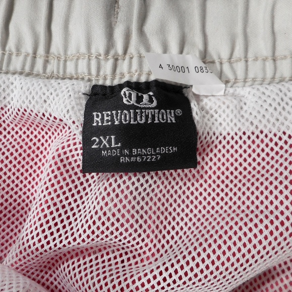 NWT Mens Red Swim Trunks Board Shorts Mesh Liner - Picture 8 of 9